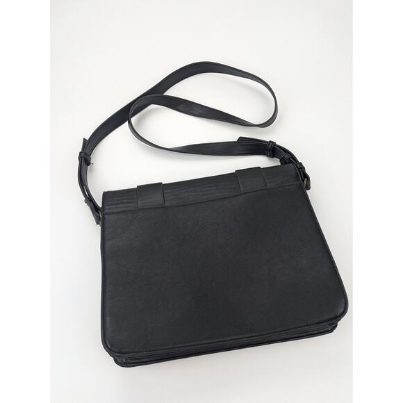 Urban Outfitters Silence + Noise Solid Black Messenger Style Crossbody Bag - Picture 4 of 5